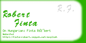 robert finta business card